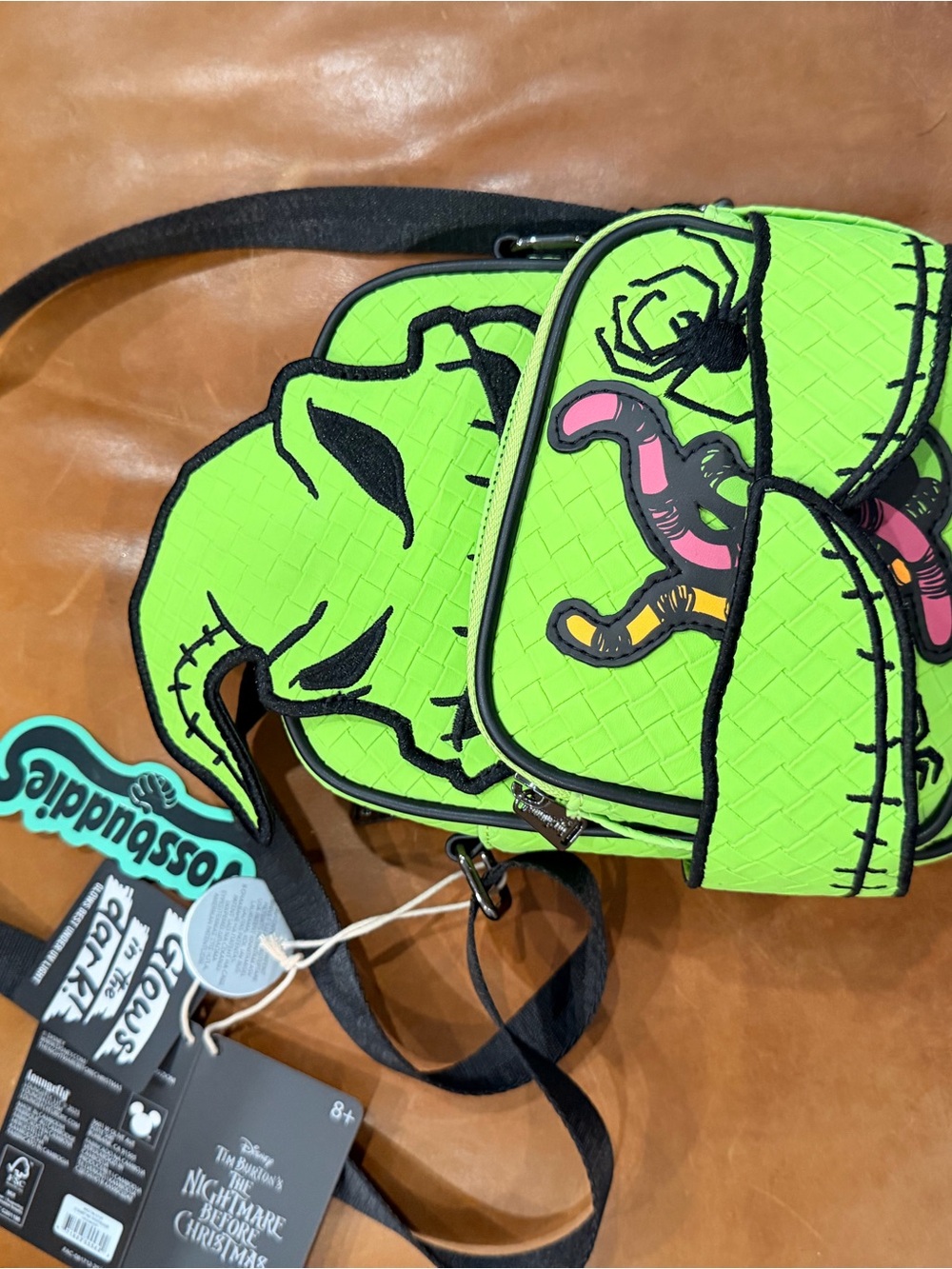 Loungefly Neon Green Oogie Boogie Crossbody Belt Bag